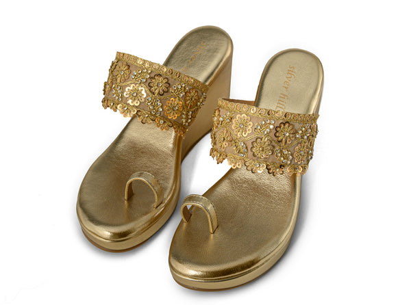 Golden Marigold Wedges